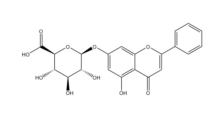 白楊素-7-O-β-葡萄糖醛酸苷|35775-49-6